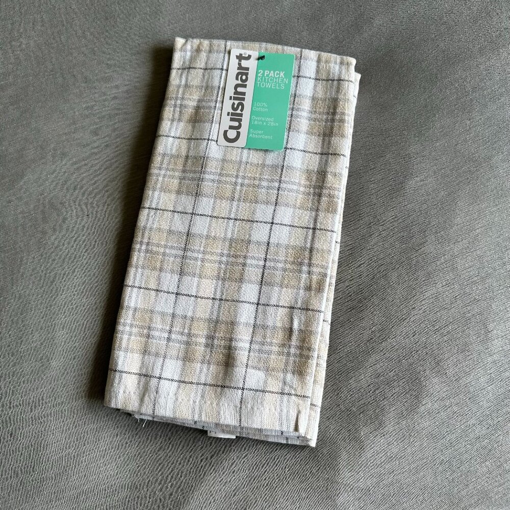 Cuisinart 100% Cotton 2 Pack Kitchen Towels